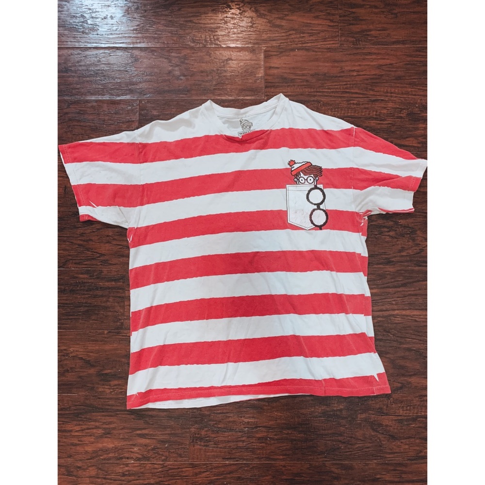 Where’s Waldo? Vintage striped tee XL